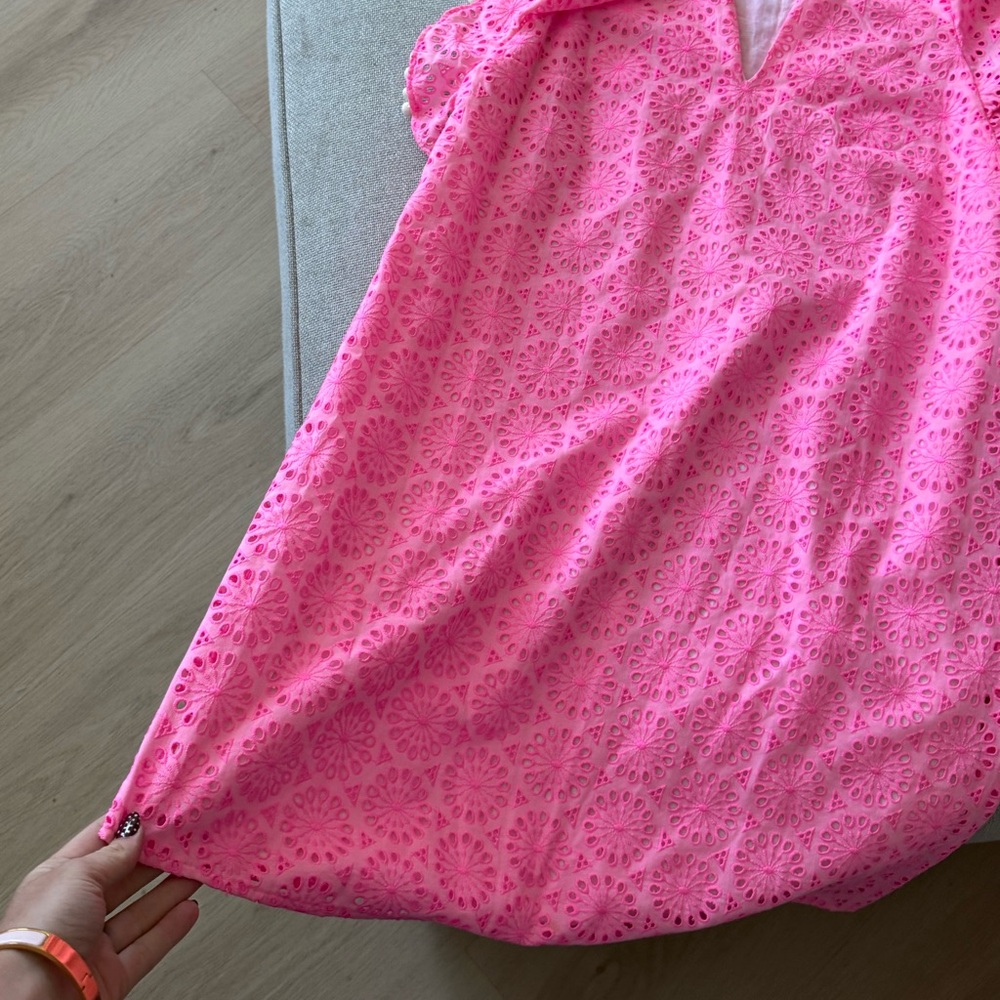 Pink Eyelet Lilly Pulitzer Dress - Picture 5 of 8